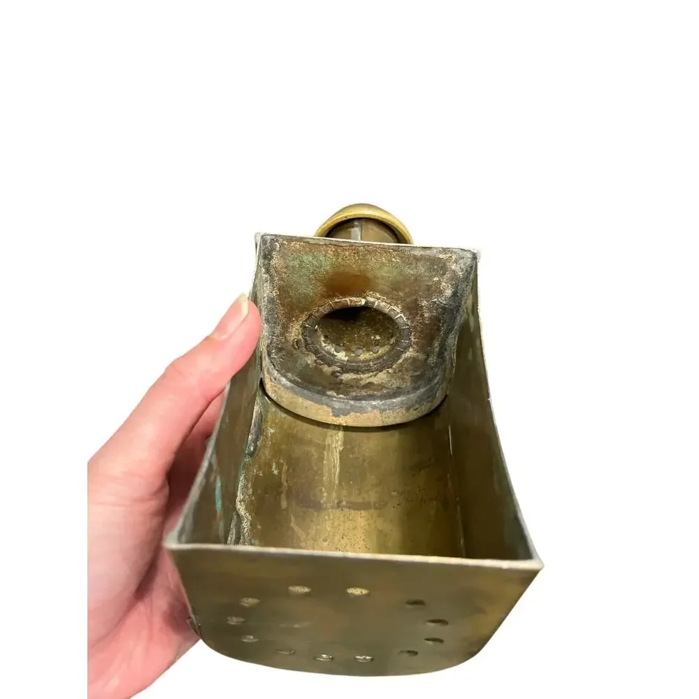 Vintage Brass Ship Binnacle Lantern Housing Case Nautical Marine Decor Shell 8